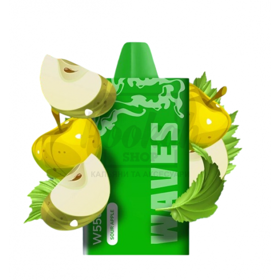 Електронна сигарета Waves W5500 Maxx Sour Apple (Кисле Яблуко) Електронна сигарета Waves W5500 Maxx Sour Apple (Кисле Яблуко)