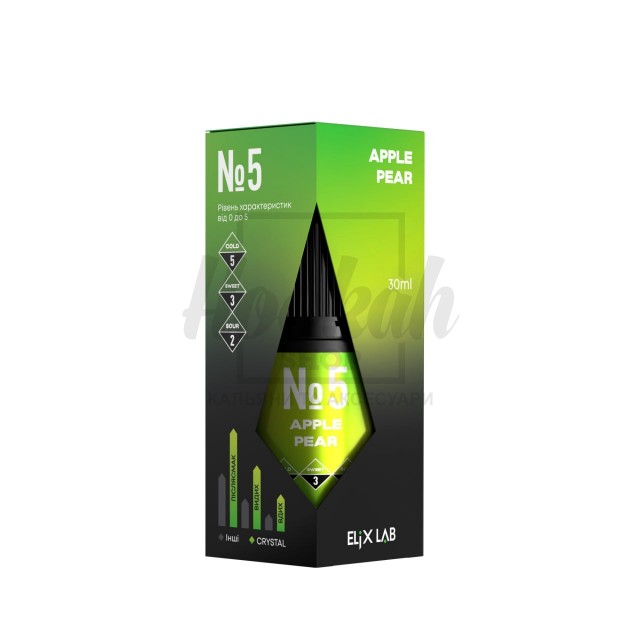 Рідина Elix Crystal Apple Pear (Яблуко Груша) 30мол 5% Рідина Elix Crystal Apple Pear (Яблуко Груша) 30мол 5%