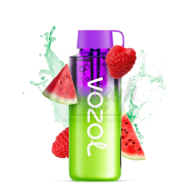 Електронна сигарета Vozol NEON 10000 Raspberry Watermelon (малина кавун)