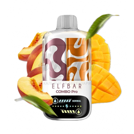 Електронна сигарета Elf Bar Combo Pro 30000 Peach & Triple Mango (Персик, Потрійне Манго) Електронна сигарета Elf Bar Combo Pro 30000 Peach & Triple Mango (Персик, Потрійне Манго)