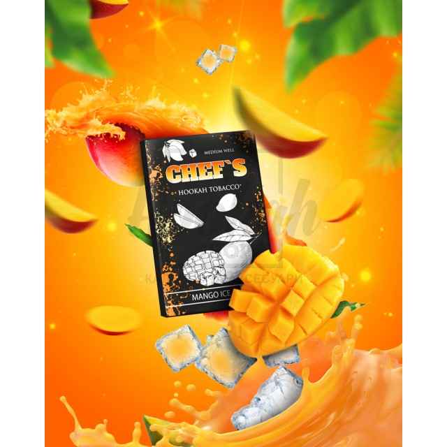 Тютюн Chefs Mango Ice (Манго Лiд) 100 гр Тютюн Chefs Mango Ice (Манго Лiд) 100 гр
