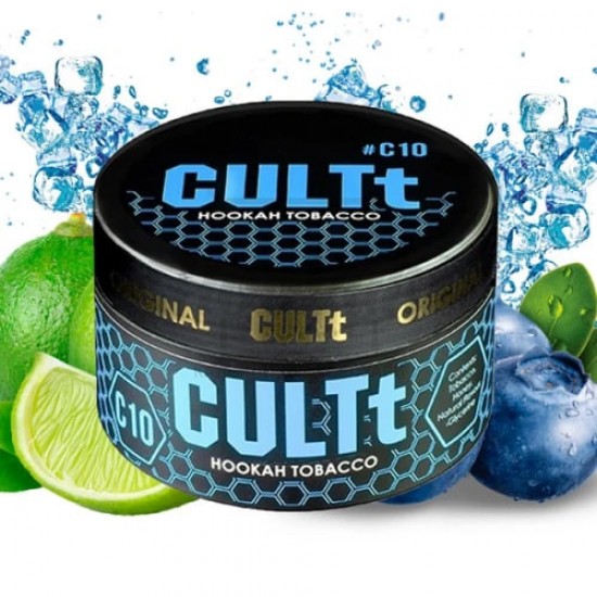 Тютюн CULT C10 Blueberry Lime Ice (Чорниця Лайм Лід) 100 г Тютюн CULT C10 Blueberry Lime Ice (Чорниця Лайм Лід) 100 г
