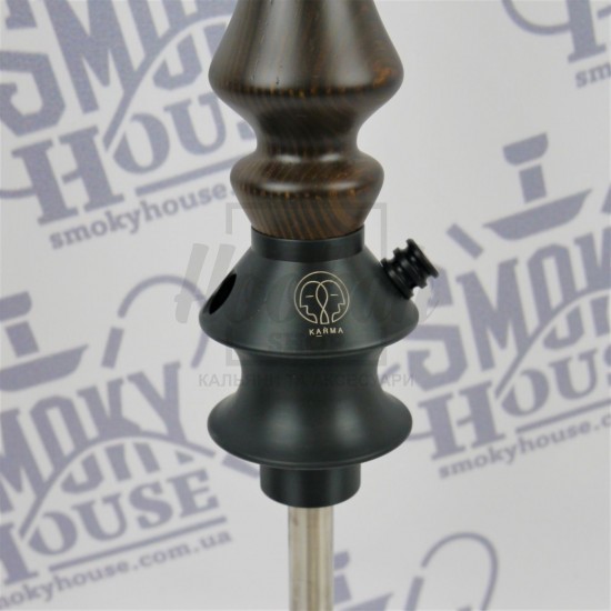 Шахта для кальяна Karma 3.2 Brown коричневая + блюдце