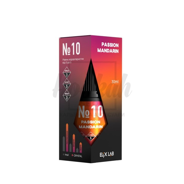 Рідина Elix Crystal Passion Mandarin (Маракуя Мандарин) 30мл 5% Рідина Elix Crystal Passion Mandarin (Маракуя Мандарин) 30мл 5%