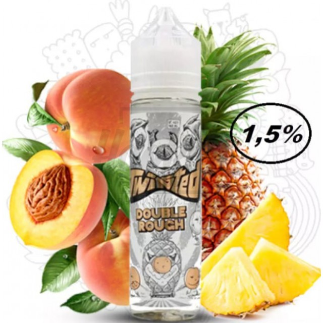 Рідина Twisted 1.5% 60 мл Double Rough (ананас персик) Рідина Twisted 1.5% 60 мл Double Rough (ананас персик)