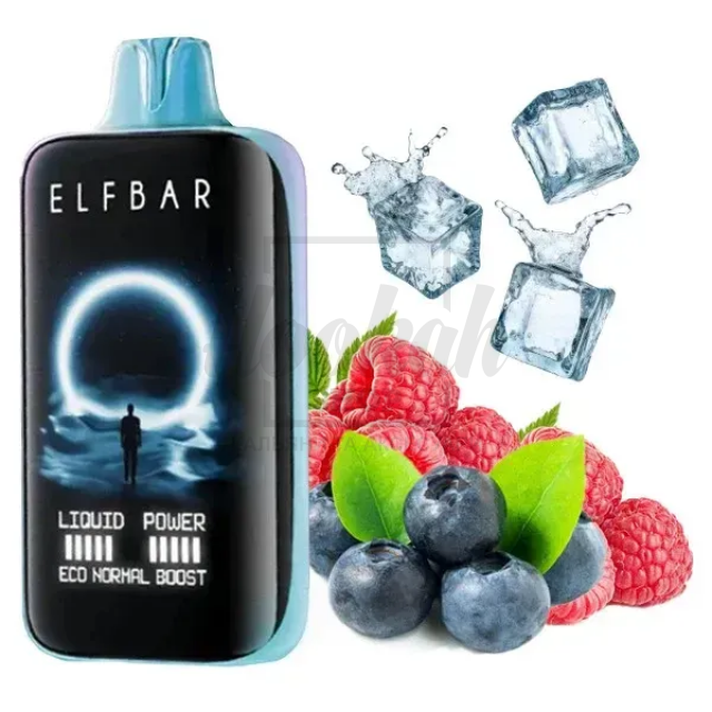 Електронна сигарета Elf Bar MoonNight 40000 Blue Razz Ice (Блакитна Малина Лід)