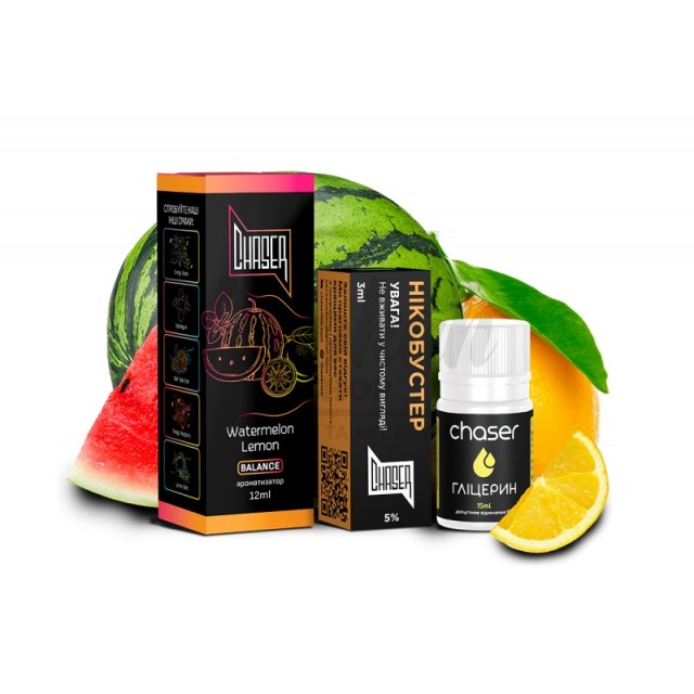 Набор Chaser Black Watermelon Lemon (Арбуз, Лимон) 30ml/50mg Salt Nic Набор Chaser Black Watermelon Lemon (Арбуз, Лимон) 30ml/50mg Salt Nic