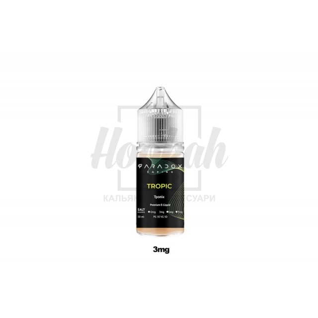Рідина Paradox Vaping Tropical (Тропік) 30ml/30mg Salt Nic Рідина Paradox Vaping Tropical (Тропік) 30ml/30mg Salt Nic