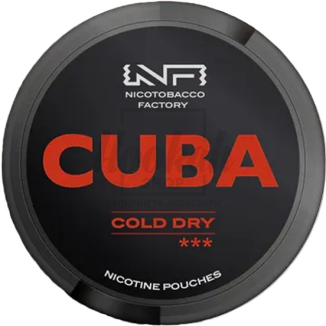 Снюс Cuba Black Cold Dry 43 mg/pouch 66 mg/g (Холодна Свіжість)