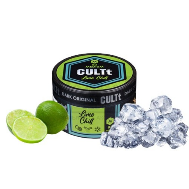 Тютюн CULT Medium M82 Lime Chill (Лайм Чилл) 100 гр Тютюн CULT Medium M82 Lime Chill (Лайм Чилл) 100 гр