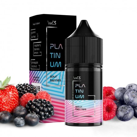 Рідина Набір WES Platinum Sour Berries (Кислі ягоди) 30мл 5% Рідина Набір WES Platinum Sour Berries (Кислі ягоди) 30мл 5%
