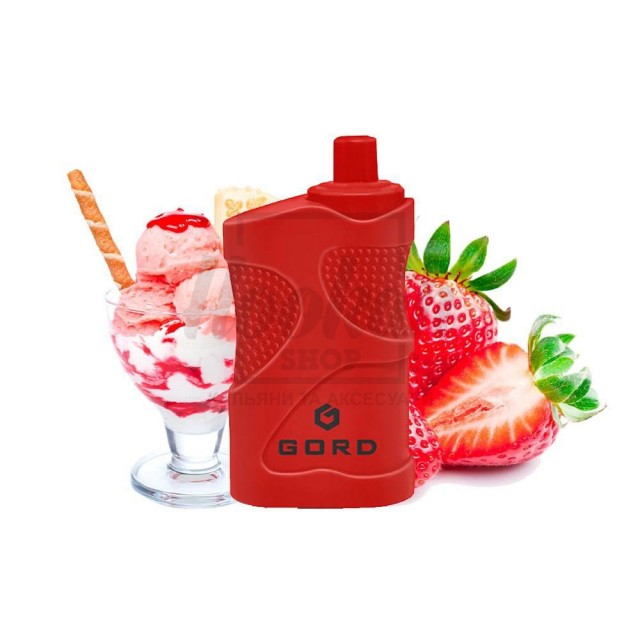 Электронная сигарета Gord G-05 4000 Strawberry Sundae (Клубничное Мороженое) Электронная сигарета Gord G-05 4000 Strawberry Sundae (Клубничное Мороженое)