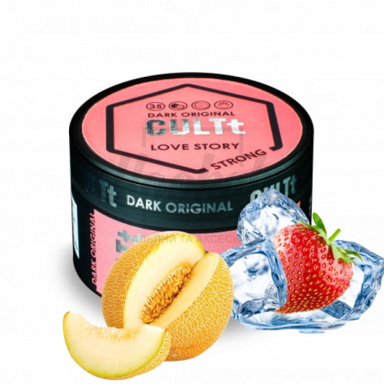 Табак CULT Strong DS35 Love Story (Маракуйя Дыня Клубника) 100 гр