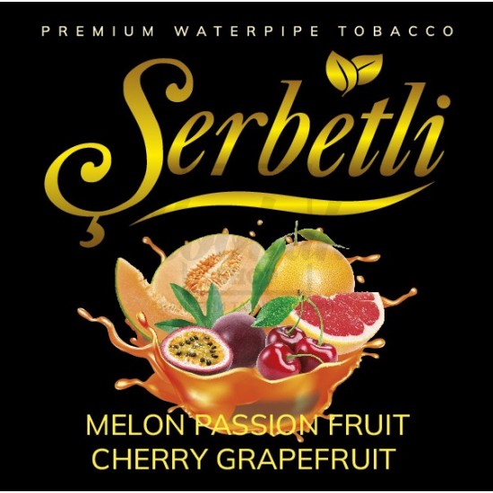 Тютюн Serbetli Melon Passion Fruit Cherry Grapefruit (Диня Маракуя Вишня Грейпфрут) 100 гр Тютюн Serbetli Melon Passion Fruit Cherry Grapefruit (Диня Маракуя Вишня Грейпфрут) 100 гр