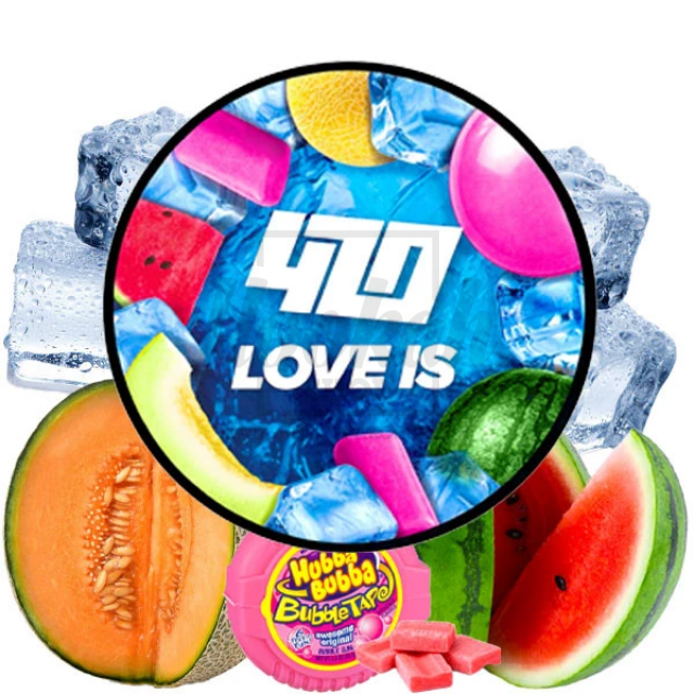 Тютюн 4:20 Frost Line Love Is (Жуйка Диня Арбуз) 100 гр