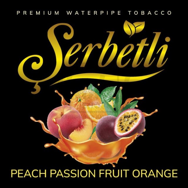 Тютюн Serbetli Peach Passion Fruit Orange (Персик Маракуя Апельсин) 100 гр