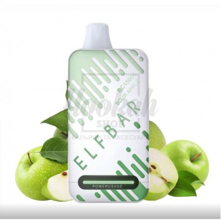 Електронна сигарета Elf Bar BC15000 Sour Apple (Кисле Яблуко) Електронна сигарета Elf Bar BC15000 Sour Apple (Кисле Яблуко)