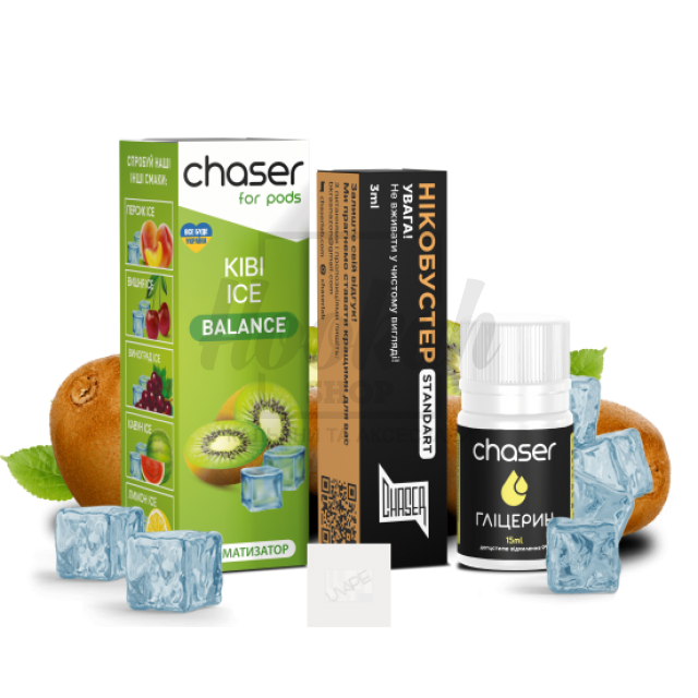 Рідина Набір Chaser Ківі Лід 30мл 5% Рідина Набір Chaser Ківі Лід 30мл 5%