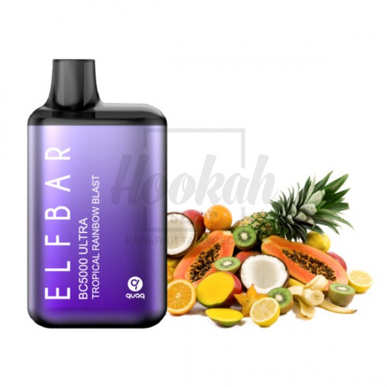 Електронна сигарета Elf Bar BС5000 Ultra Tropical Rainbow Blast (Тропічні Фрукти) Електронна сигарета Elf Bar BС5000 Ultra Tropical Rainbow Blast (Тропічні Фрукти)
