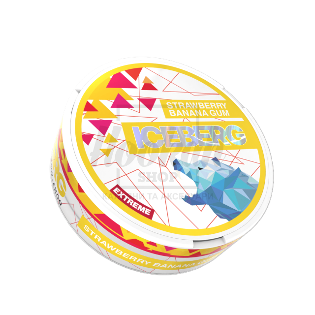Снюс Iceberg Extrime Strawberry Banana Gum 50mg (Клубника Банан Жвачка)