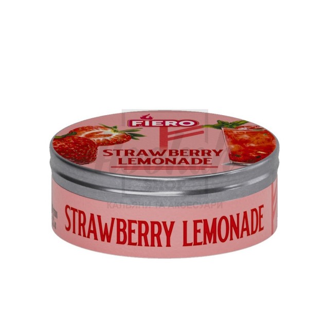 Тютюн Fiero Strawberry Lemonade (Полуничний Лимонад) 100 гр Тютюн Fiero Strawberry Lemonade (Полуничний Лимонад) 100 гр