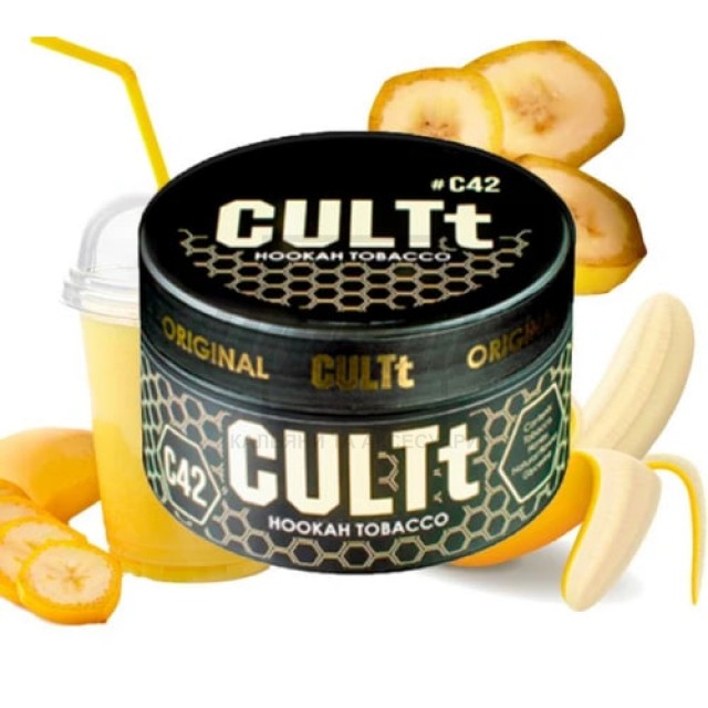 Тютюн CULT C42 Banana Smoothie (Банановий Смузі) 100 г Тютюн CULT C42 Banana Smoothie (Банановий Смузі) 100 г