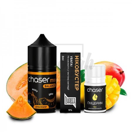 Рідина Набір Chaser Диня Манго 30мол 5% Рідина Набір Chaser Диня Манго 30мол 5%