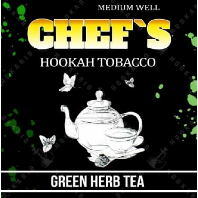 Тютюн Chefs Green Herb Tea (Зелений Трав'яний Чай) 100 гр Тютюн Chefs Green Herb Tea (Зелений Трав'яний Чай) 100 гр