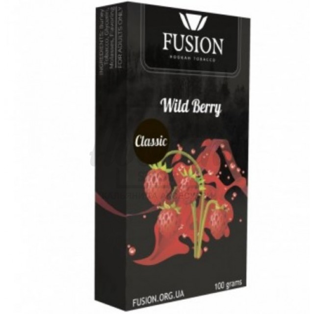 Тютюн Fusion Classic Wildberry (Суниця) 100 гр Тютюн Fusion Classic Wildberry (Суниця) 100 гр