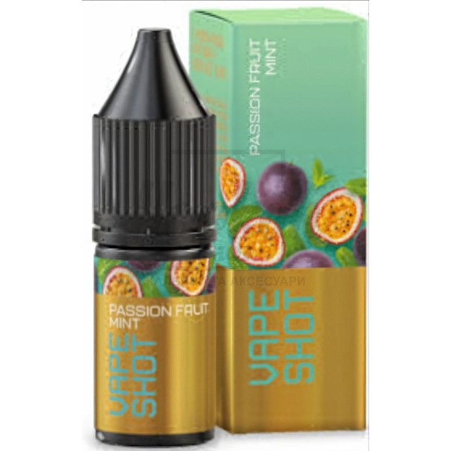 Рідина Vape Shot Passion Fluit Mint (Маракуя М'ята) 10мл 5% Рідина Vape Shot Passion Fluit Mint (Маракуя М'ята) 10мл 5%