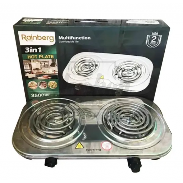 Плитка для розпалювання вугілля Rainberg 008 3500W Плитка для розпалювання вугілля Rainberg 008 3500W