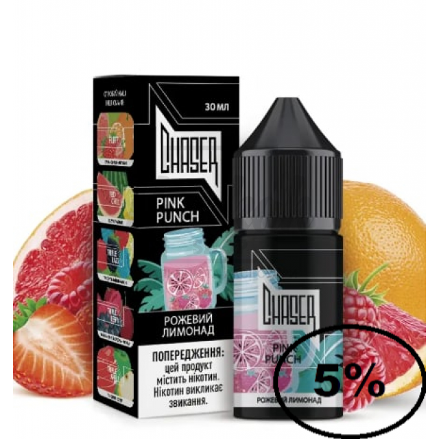 Рідина Chaser 5% 30мл Pink Punch (рожевий лимонад) Рідина Chaser 5% 30мл Pink Punch (рожевий лимонад)