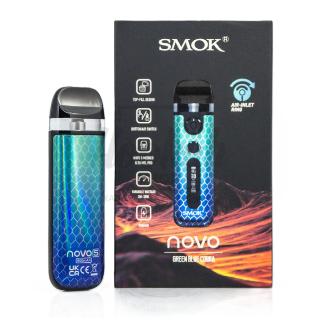 Багаторазова Pod-система Smok Novo 5 KIT Green Blue Cobra