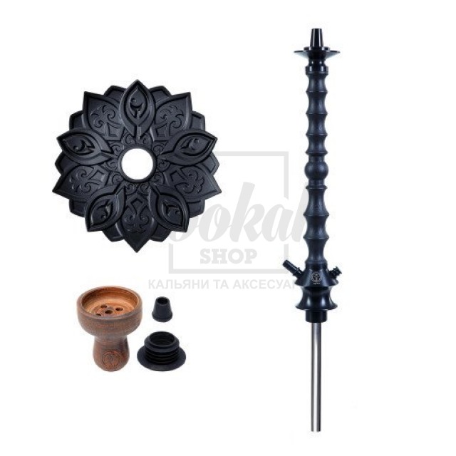 Шахта для кальяну Karma 1.1 BLACK + Блюдце Шахта для кальяну Karma 1.1 BLACK + Блюдце