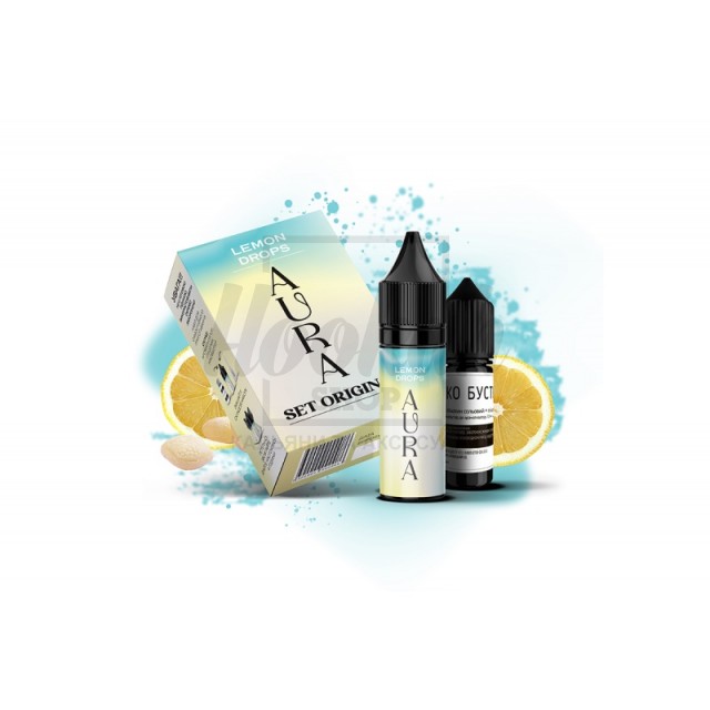 Набор Aura Set Original Lemon Drops (Лимон) 15ml/30mg Salt Nic Набор Aura Set Original Lemon Drops (Лимон) 15ml/30mg Salt Nic