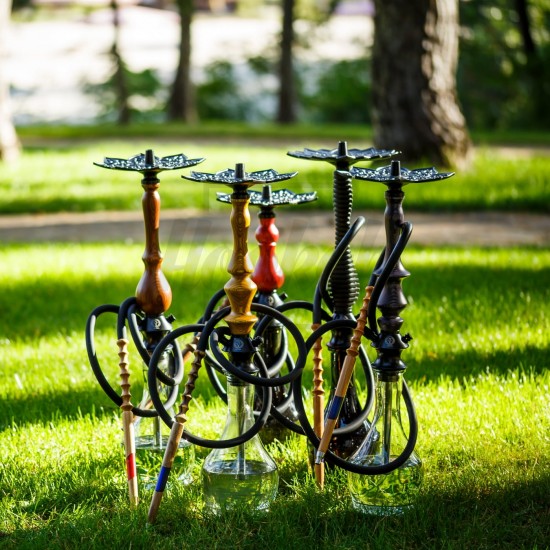 Шахта для кальяну Karma 3.1 BLUE блакитна + Блюдце