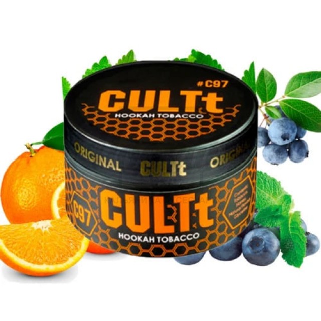 Тютюн CULT C97 Blueberry Orange Mint (Чорниця Апельсин М’ята) 100 г Тютюн CULT C97 Blueberry Orange Mint (Чорниця Апельсин М’ята) 100 г