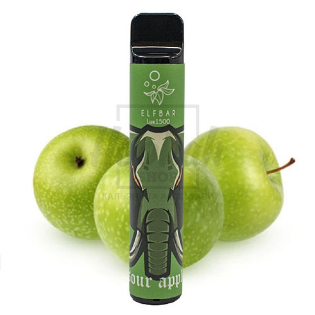 Електронна сигарета Elf Bar 1500 Sour Apple (Кисле Яблуко) Електронна сигарета Elf Bar 1500 Sour Apple (Кисле Яблуко)