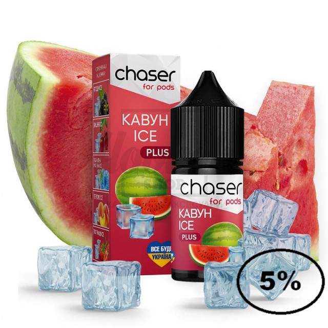 Рідина Chaser 5% 30мл кавун лід Рідина Chaser 5% 30мл кавун лід