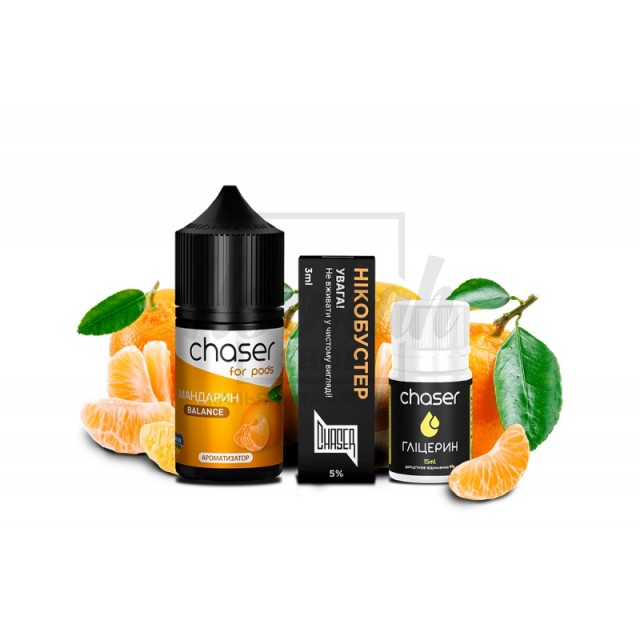 Набор Chaser For Pods Мандарин (Tangerine) 30ml/50mg Набор Chaser For Pods Мандарин (Tangerine) 30ml/50mg