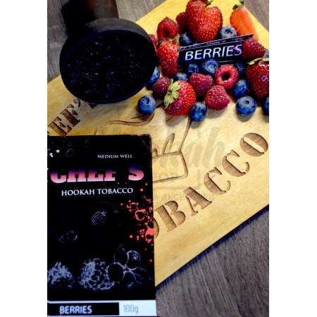 Тютюн Chefs Berries (Полуниця Чорниця Малина) 100 гр