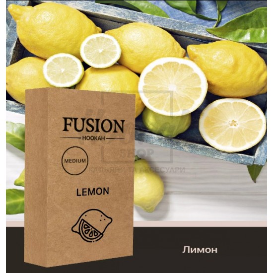 Тютюн Fusion Medium Lemon (Лимон) 100 гр Тютюн Fusion Medium Lemon (Лимон) 100 гр