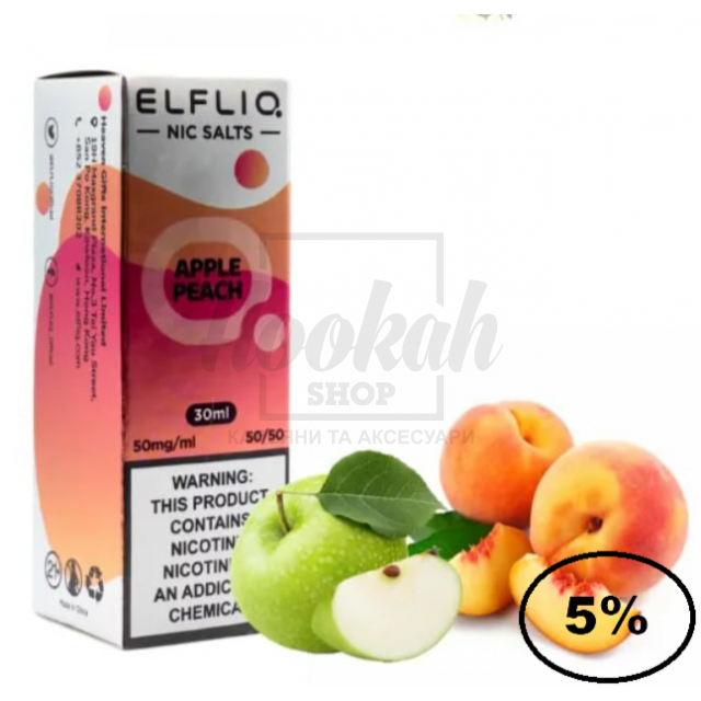 Рідина Elf Liq Apple Peach (яблуко персик) 30мл 5%