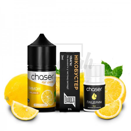 Рідина Набір Chaser Лимон 30мол 5% Рідина Набір Chaser Лимон 30мол 5%