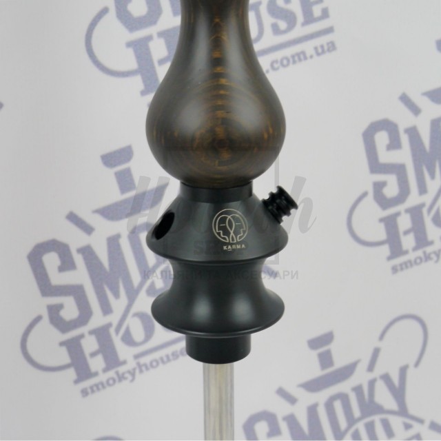 Шахта для кальяну Karma 0.0 Dark Brown темно-коричнева + Блюдце Шахта для кальяну Karma 0.0 Dark Brown темно-коричнева + Блюдце