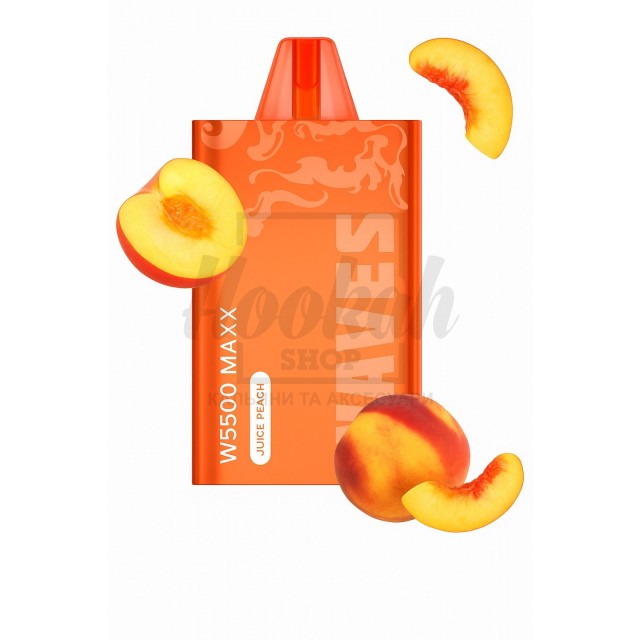 Електронна сигарета Waves W5500 Maxx Juice Peach (Соковитий Персик) Електронна сигарета Waves W5500 Maxx Juice Peach (Соковитий Персик)