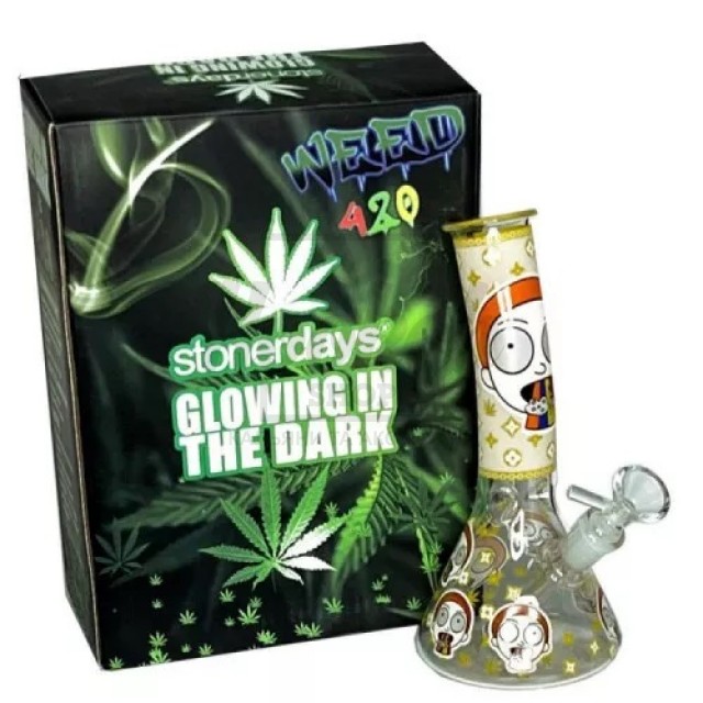 Бонг Glowing In The Dark Funny Morty 20 см