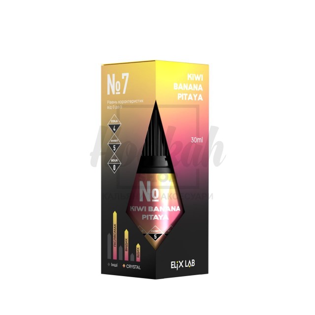 Рідина Elix Crystal Kiwi Banana Pitaya (Ківі Банан Пітайя) 30мл 5% Рідина Elix Crystal Kiwi Banana Pitaya (Ківі Банан Пітайя) 30мл 5%