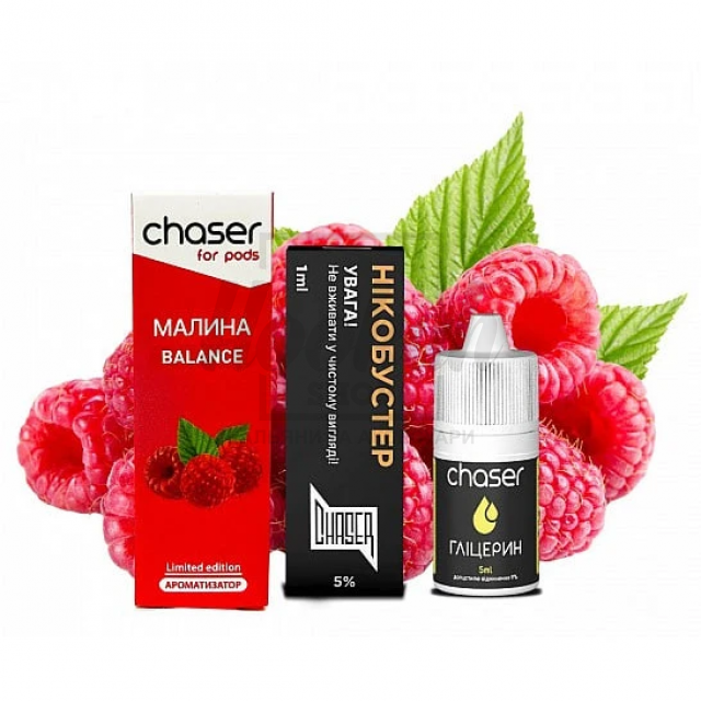 Рідина Набір Chaser Малина 30мл 5% Рідина Набір Chaser Малина 30мл 5%
