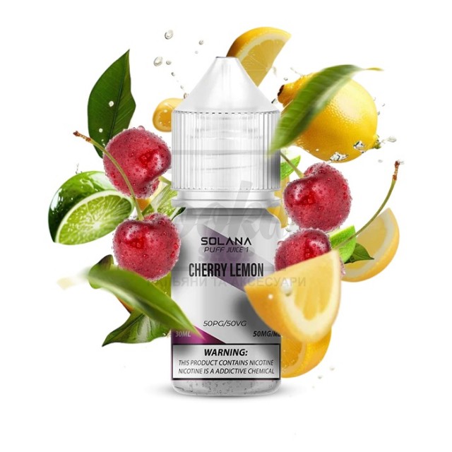 Рідина SOLANA LIQUID 5% 30мл Cherry Lemon (вишня лимон) Рідина SOLANA LIQUID 5% 30мл Cherry Lemon (вишня лимон)